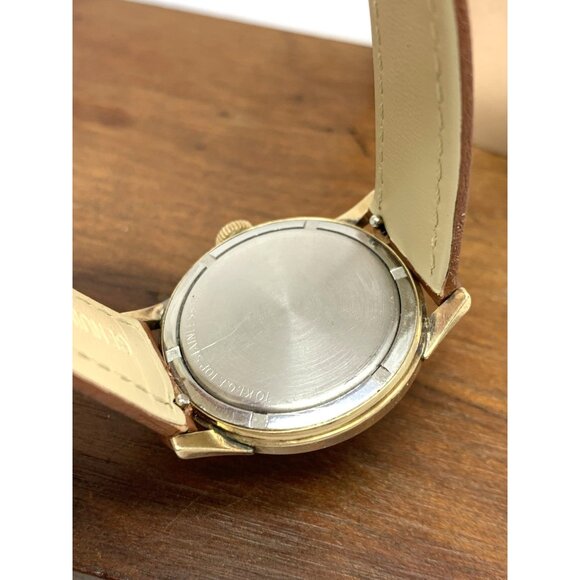 Wittnauer Men's Watch 108A Vintage 60'S Swiss Hand Wind 11WSG 32mm Leather Strap - Picture 6 of 15